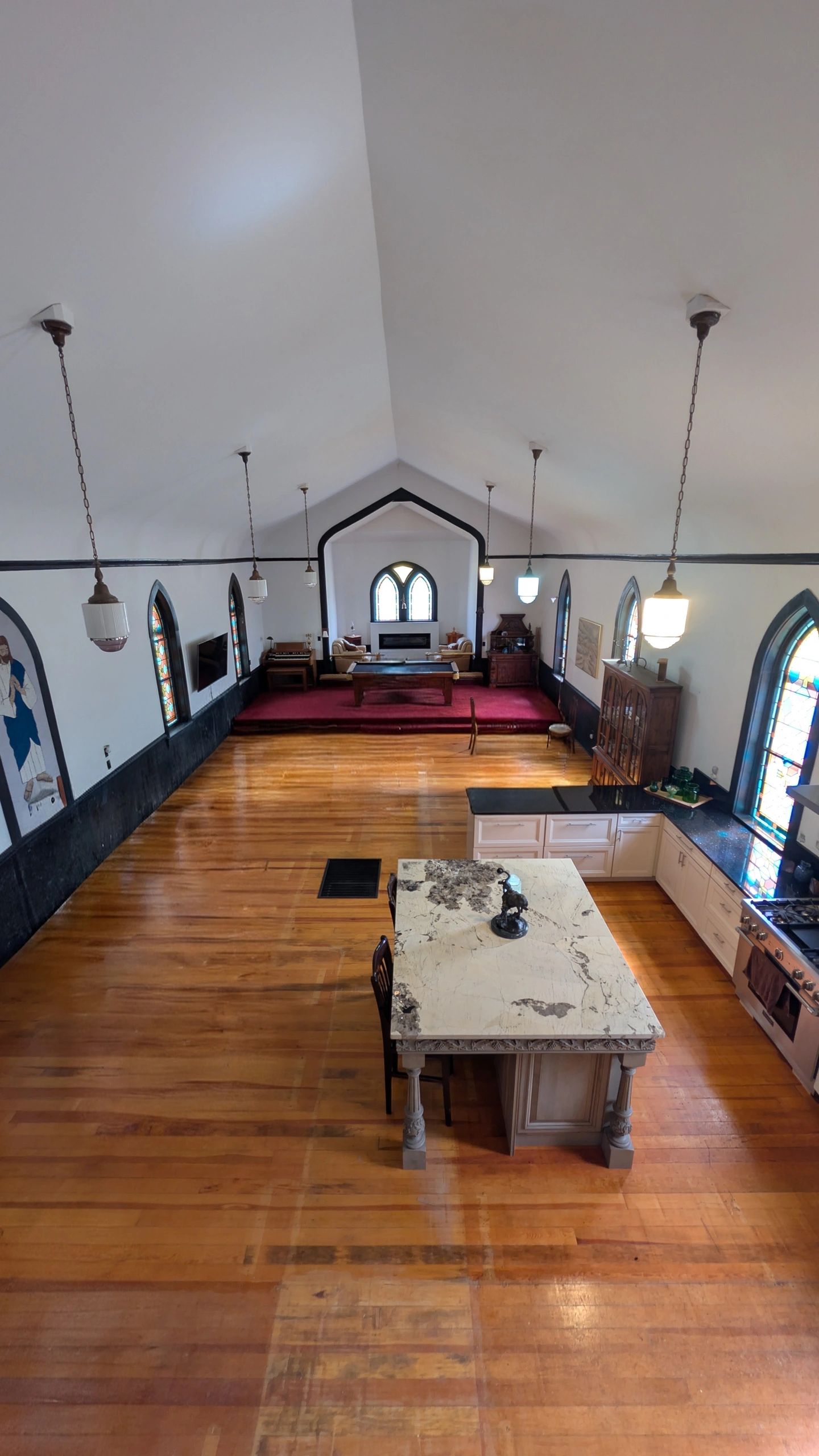 Full kitchen at Old Red Chapel